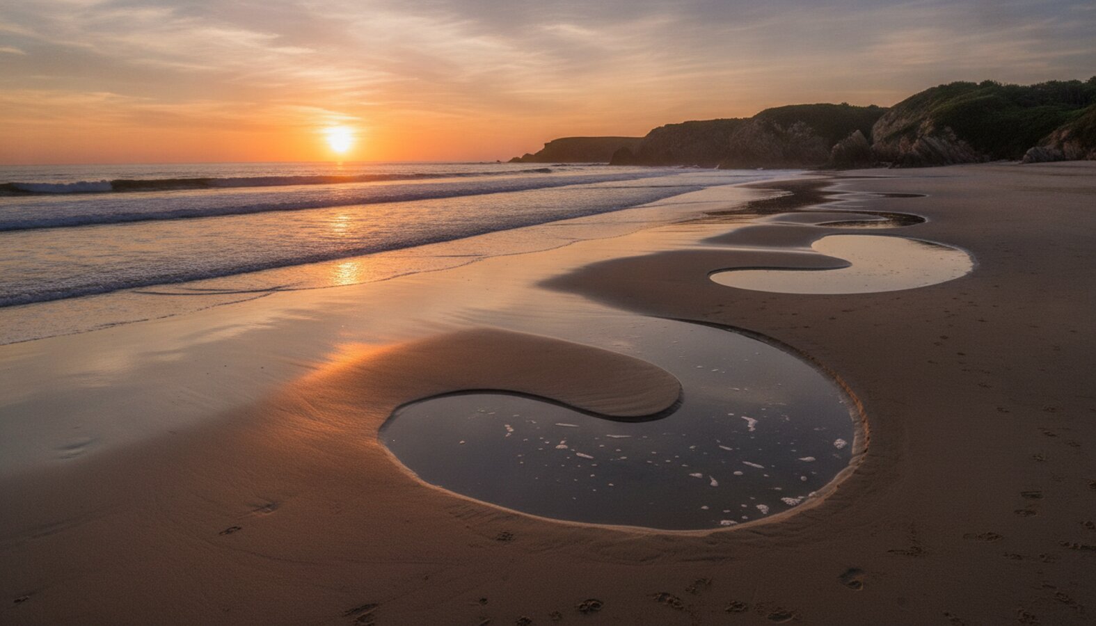 AI reference frame for the Canon recipe Golden Hour Tidewater