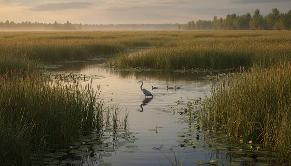 AI reference frame for Late Summer Wetlands