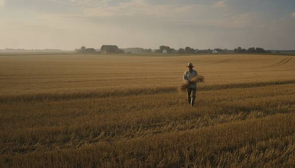 AI reference frame for Harvest Field Documentary