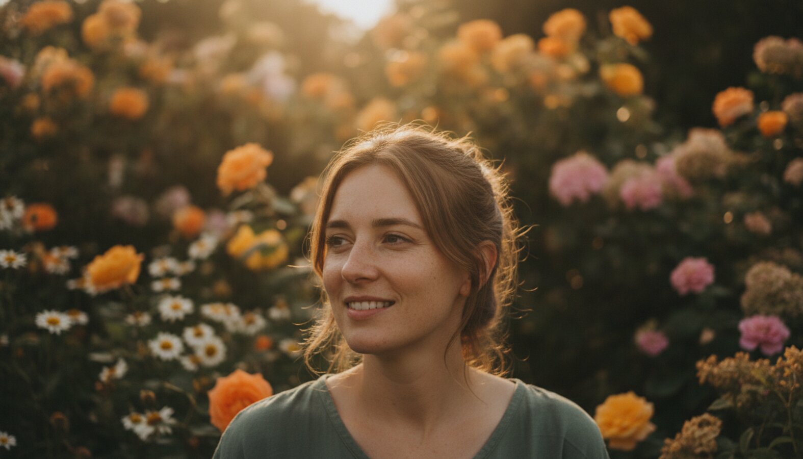 AI reference frame for the Fujifilm recipe Midsummer Reverie Bloom