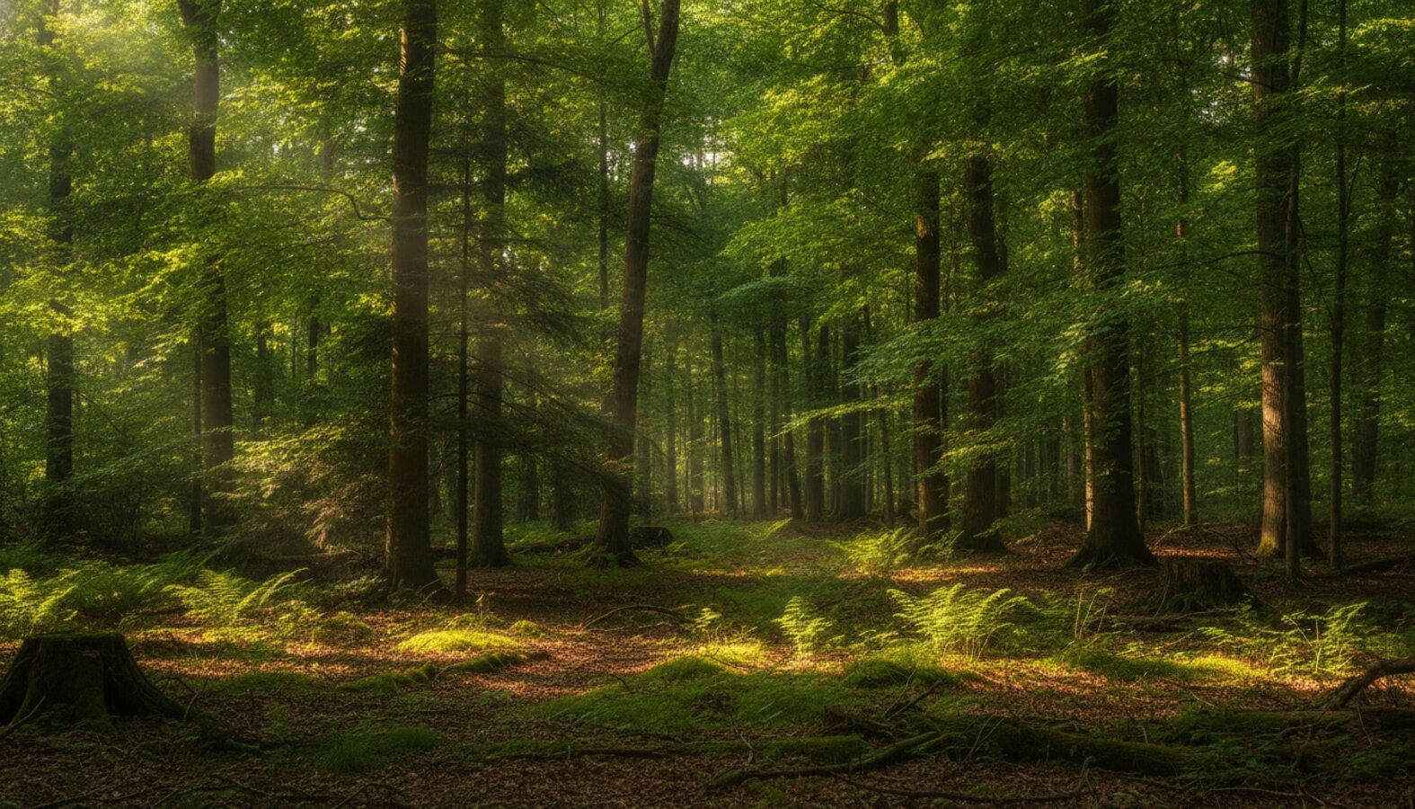 AI reference frame for the Fujifilm recipe Dappled Forest Reverie