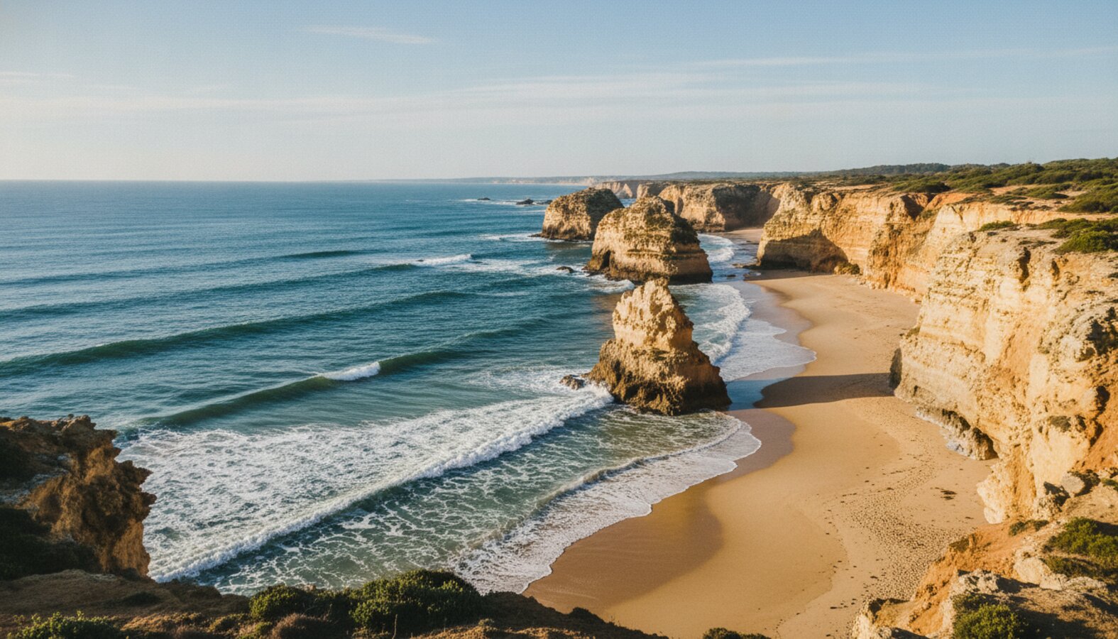 AI reference frame for the Fujifilm recipe Blazing Coast Meridian