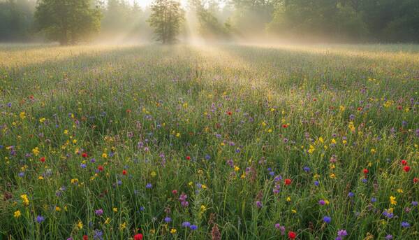 AI reference frame for Meadow Haze Morning