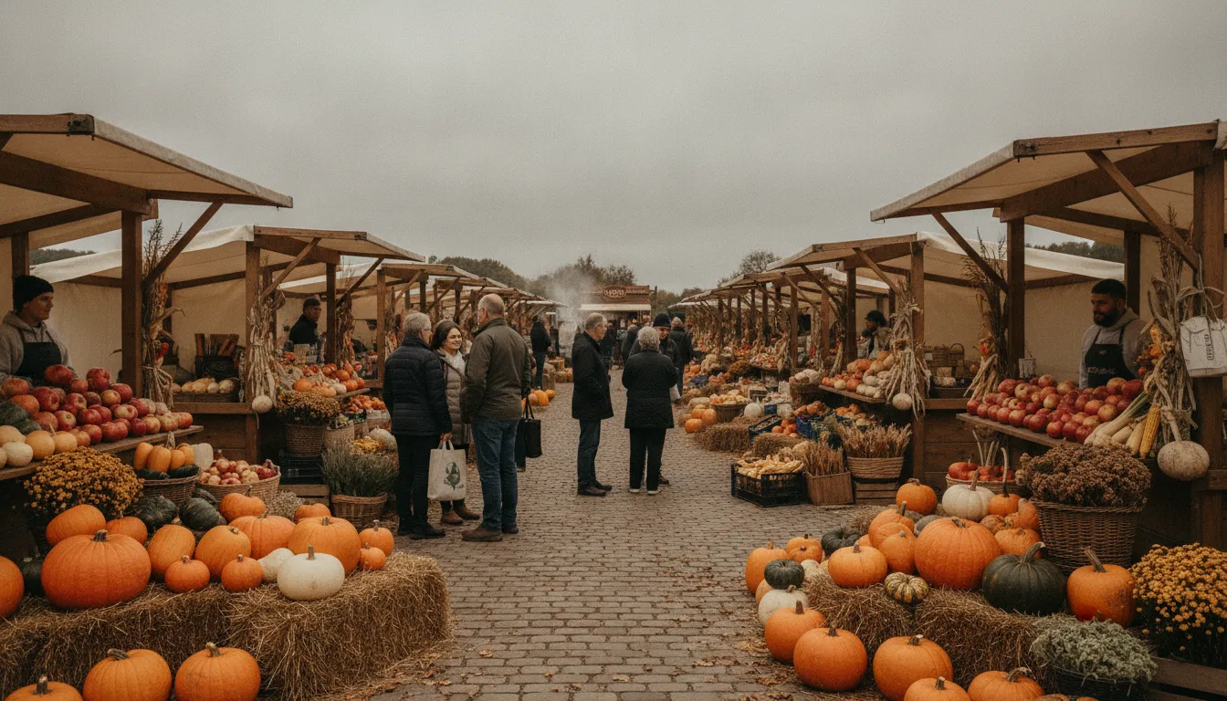 AI reference frame for the Fujifilm recipe Harvest Market Daylight