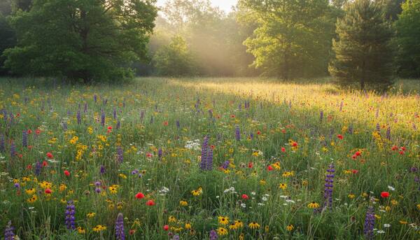 AI reference frame for Meadow Morning Bloom