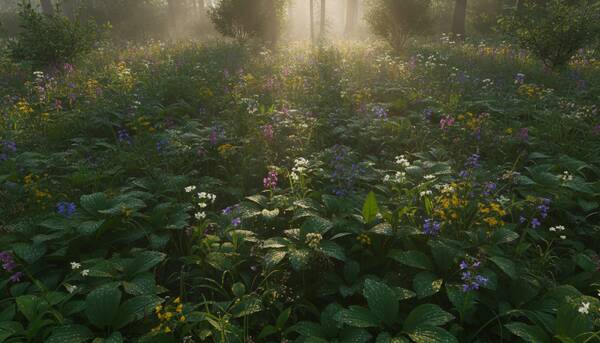 AI reference frame for Dewy Meadow Reverie