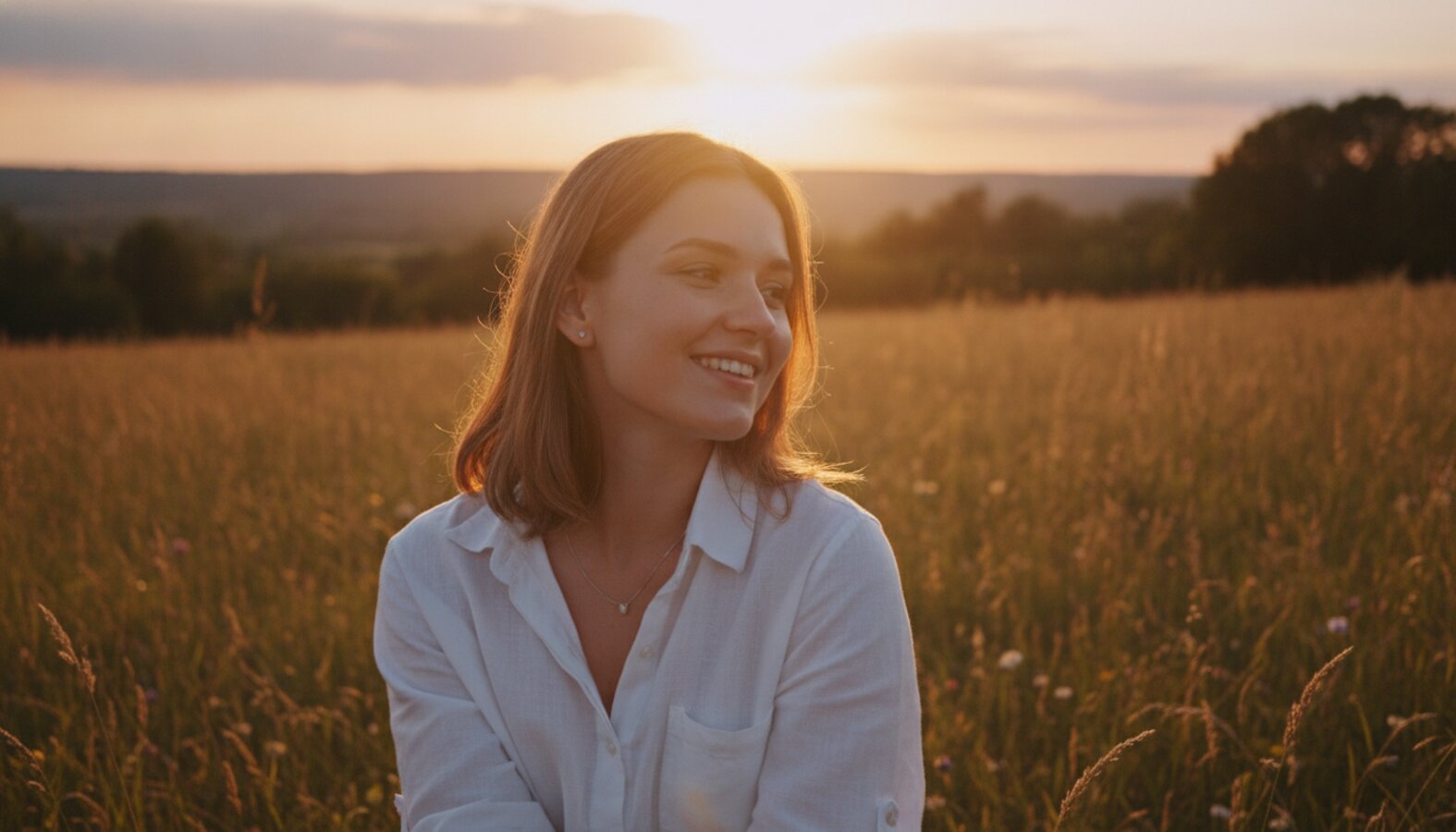 AI reference frame for the Sony recipe Golden Hour Skin Warmth